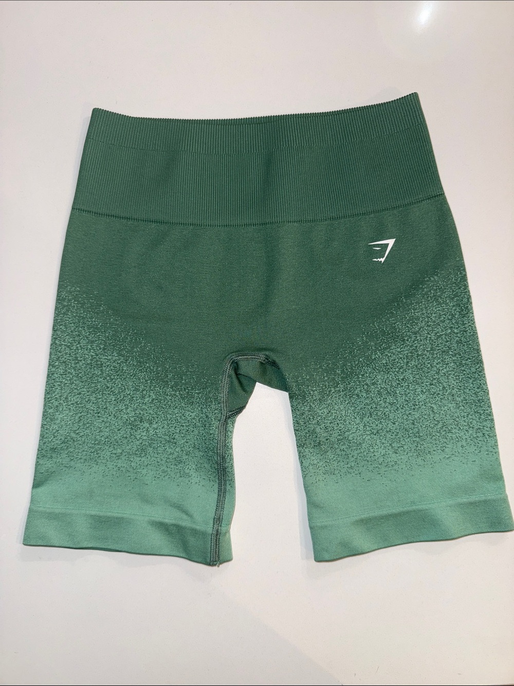 Gymshark Adapt Ombre Seamless Shorts - Green Gradient - Size S